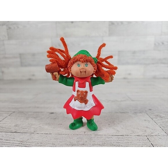 Vintage 1992 Cabbage Patch Kids 3.5" Mini Doll Figure Christmas Elf Toy Maker - Picture 1 of 4